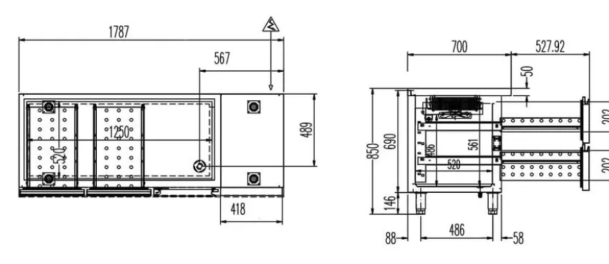 Kühltisch Profi 1/4 Superior - GN 1/1