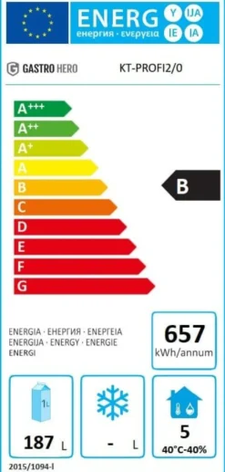 Kühltisch Profi 2/0 Superior - GN 1/1