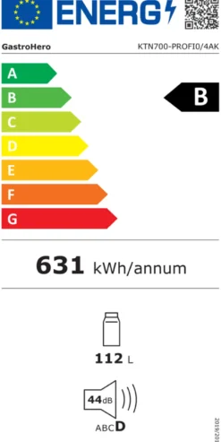 Kühltisch Profi 0/4 Superior mit Aufkantung - GN 1/1