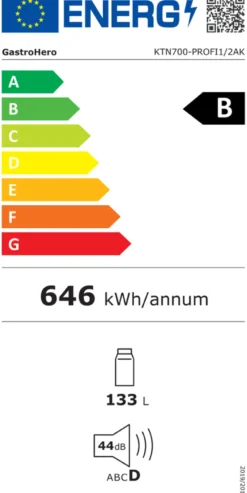 Kühltisch Profi 1/2 Superior mit Aufkantung - GN 1/1