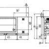 Kühltisch Profi 2/4 Superior mit Aufkantung - GN 1/1