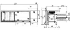 Kühltisch Profi 2/4 Superior mit Aufkantung - GN 1/1