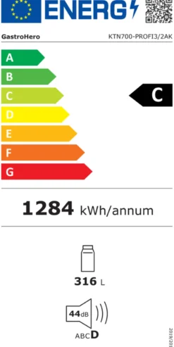 Kühltisch Profi 3/2 Superior mit Aufkantung - GN 1/1