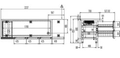 Kühltisch Profi 3/2 Superior mit Aufkantung - GN 1/1