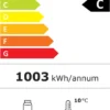 Kühlvitrine ECO 78 Liter, LED-Beleuchtung, 3 Roste, schwarz