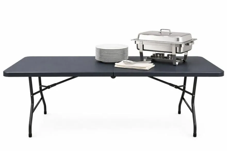 Klapptisch - 1.800 x 740 x 740 mm - Schwarz