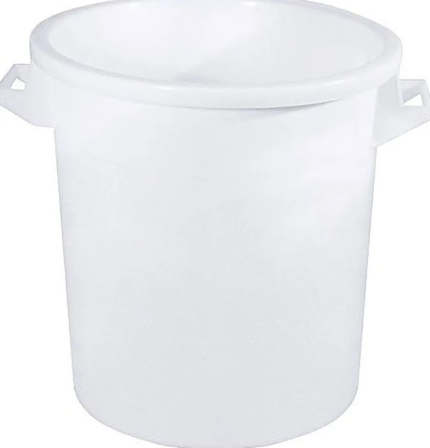 Kunststofftonne Polyethylen weiß 35l - ohne Deckel