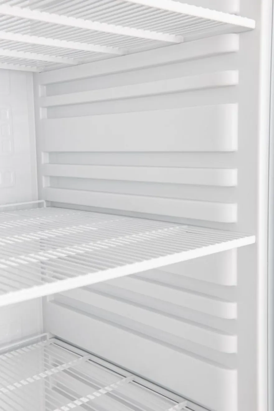 Lagerkühlschrank ECO 600, Innenraum aus Kunststoff, schwarz