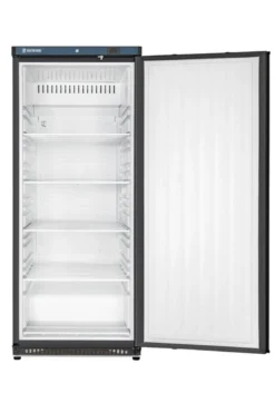 Lagerkühlschrank ECO 600, Innenraum aus Kunststoff, schwarz