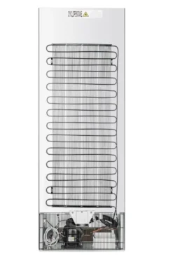 Lagerkühlschrank ECO 400 mit Glastür, Innenraum aus Kunststoff, schwarz