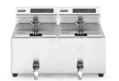 MasterCook Friteuse digital 2 x 8 L mit Ablasshahn