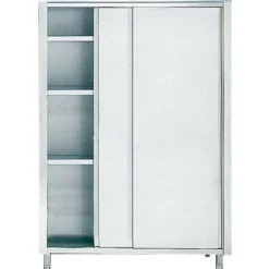 Mastro Hochschrank mit Schiebetüren und 3 Borde, 2000x600 mm