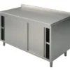 Mastro Neutraler Arbeitsschrank mit Schiebetüren, mit Aufkantung, 1000x700 mm
