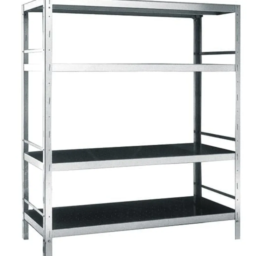 Mastro Regal aus Edelstahl mit 4 Regalböden, 1500x500x1800 mm