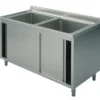 Mastro Spülschrank, 2 Becken, mit Schiebetüren, 1200x600 mm