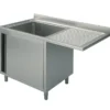 Mastro Spülschrank mit Flügeltür für Einbau-Geschirrspüler, 1 Becken links, 1200x700 mm