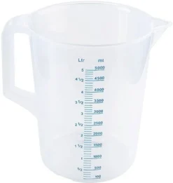 Messbecher aus Polypropylen, 5 Ltr.