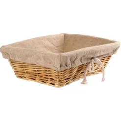 Olympia Brotkorb mit Baumwollbekleidung 35x25cm.