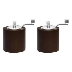 Olympia Salz- und Pfeffermühlenset dunkles Holz 80 mm