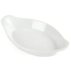 Olympia Whiteware ovale Gratinschalen weiß 204 x 115 mm - 6 Stk.