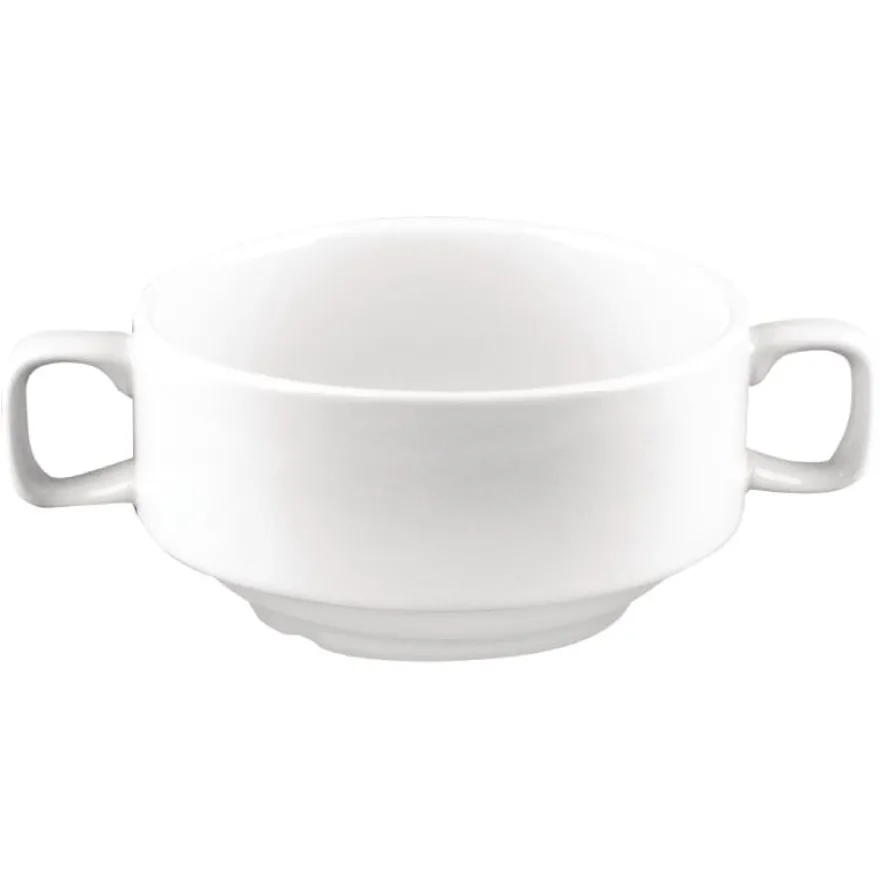 Olympia Whiteware Suppentassen mit Henkeln 40cl - 6 Stk.