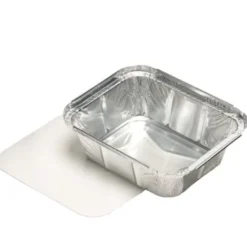Papstar Alu-Schale inkl. Einlegedeckel, 11,4 x 14 x 4,2 cm, Füllinhalt: 500 ml - 25 Stk pro Packung