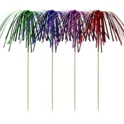 Papstar 100 Deko-Picker 15,5 cm farbig sortiert "Feuerwerk"