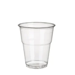 Papstar 70 Kaltgetränkebecher, PLA "pure" 0,3 l Ø 9,5 cm x H: 11 cm glasklar mit Schaumrand