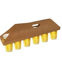 Papstar Papp-Becherträger für 6 Trinkbecher