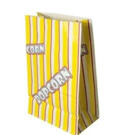 Papstar 100 Popcorn Tüten, 2,5 Liter, 220 x 140 x 80 mm