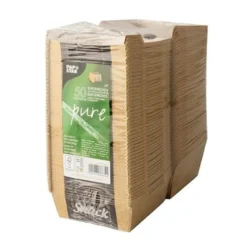 PapstarPureBurgerboxen - "Good Food"; klein; Pappe - 50 Stk