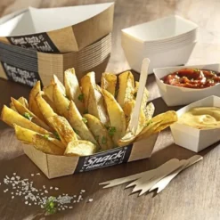 PapstarPurePommes-Frites-Trays - XL - "Good Food"- 50 Stk