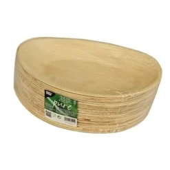 PapstarPureTeller; oval; L; Palmblatt - 25 Stk