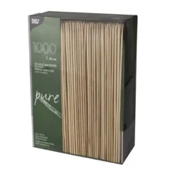 Papstar 1000 Schaschlikspieße, Bambus "pure" Ø 3 mm x H: 20 cm