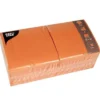 Papstar 250 Servietten, 3-lagig 1/4-Falz 33 cm x 33 cm nektarine