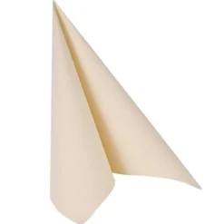 Papstar 50 Servietten "ROYAL Collection" 1/4-Falz 40 cm x 40 cm champagner