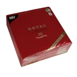 Papstar 50 Servietten "ROYAL Collection" 1/4-Falz 40 cm x 40 cm bordeaux