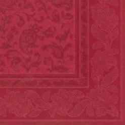 Papstar 50 Servietten "ROYAL Collection" 1/4-Falz 40 cm x 40 cm bordeaux "Ornaments"