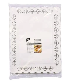 Papstar 100 Spitzenpapiere eckig 34 cm x 26 cm weiss