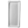 Papstar 250 Teller, Pappe "pure" eckig 11 cm x 24 cm weiss