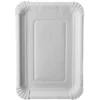 Papstar 250 Teller, Pappe "pure" eckig 18 cm x 26 cm weiss