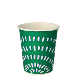 Papstar 100 Trinkbecher für Kaltgetränke, Pappe 0,2 l Ø 8 cm x H: 8,8 cm grün