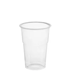 Papstar 50 Trinkbecher "Hurricane", PET 0,25 l Ø 7,8 cm x H: 10,8 cm glasklar