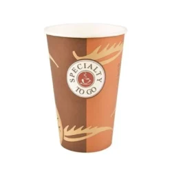 Papstar 50 Trinkbecher, Pappe "To Go" 0,3 l Ø 8 cm x H: 11,6 cm