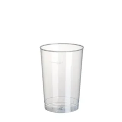 Papstar 40 Trinkbecher, PP 0,2 l Ø 6,8 cm x H: 9,8 cm transluzent unzerbrechlich