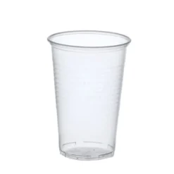 Papstar 50 Trinkbecher, PP 0,5 l Ø 9,5 cm x H: 13,7 cm transparent mit Schaumrand