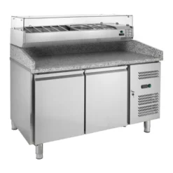 Pizzatisch ECO 2/0 mit Kühlaufsatz 7x GN 1/4