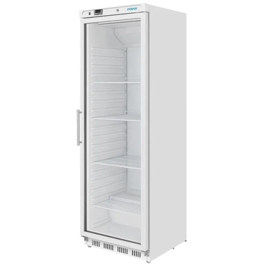 Polar C-Serie Lagerkühlschrank 400 Liter mit Glastür, weiß