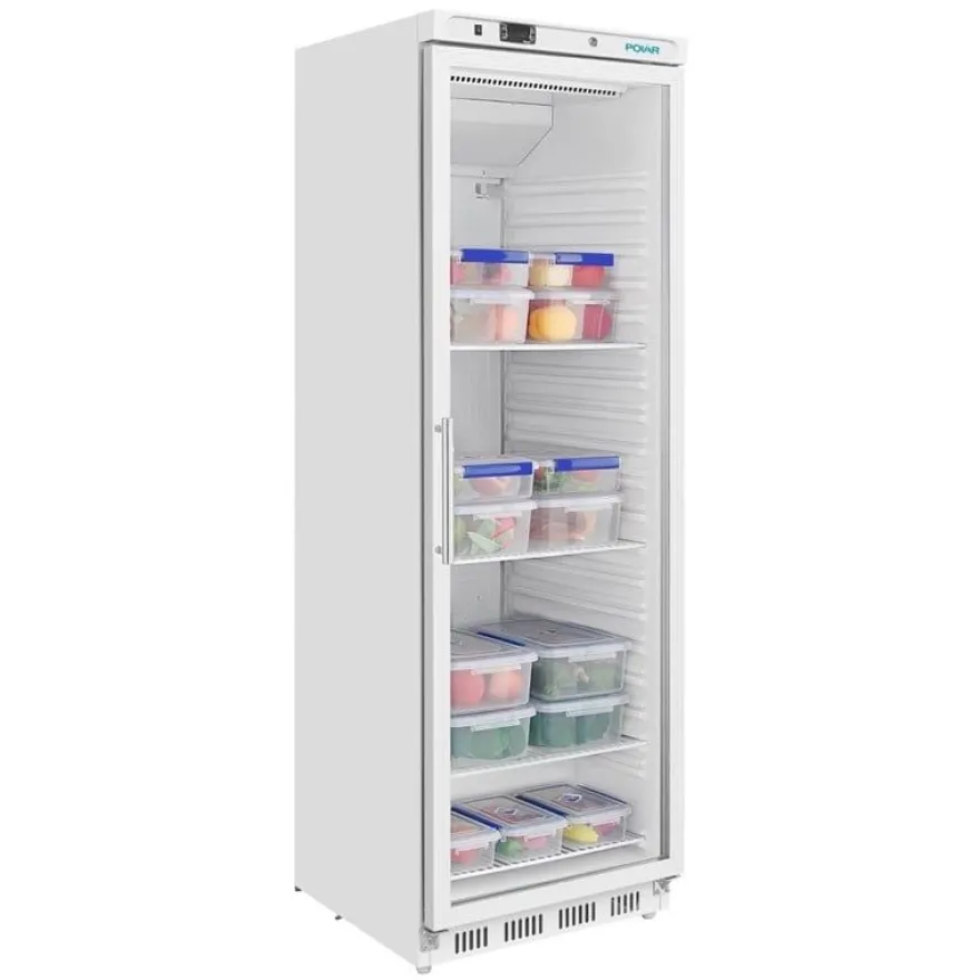Polar C-Serie Lagerkühlschrank 400 Liter mit Glastür, weiß