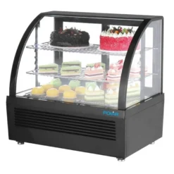 Polar C-Serie Tischkühlvitrine 100 Liter schwarz